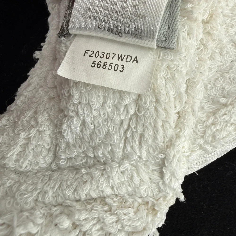Y2K Nike Mesh Terry Cloth Visor Mens OS White Swoosh Logo Athletic Golf Tennis